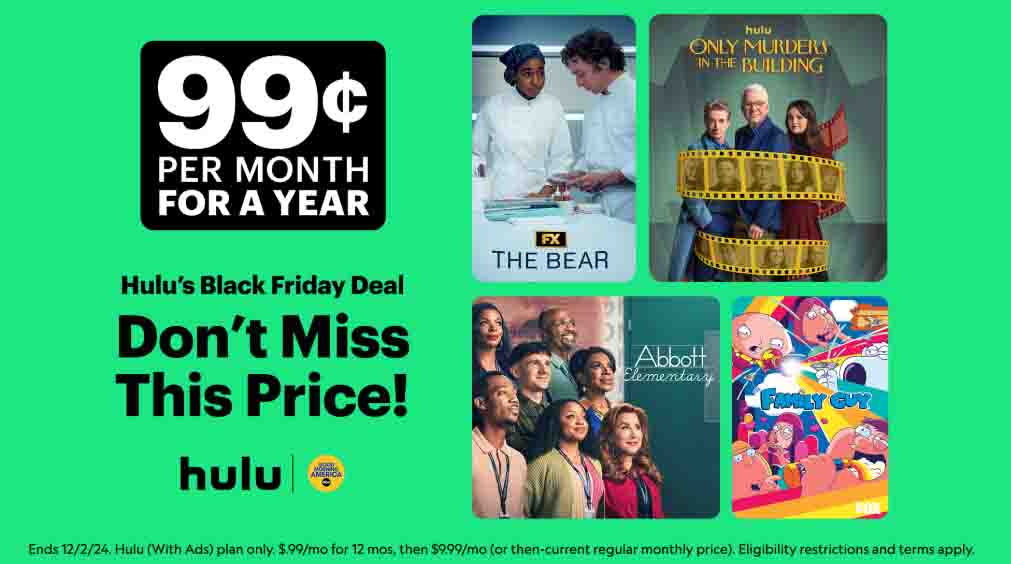 Hulu Black Friday 2024